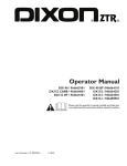 Dixon DX148 BF/966664101 Operator`s manual