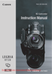 Canon LEGRIA HF S30E Instruction manual