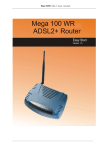 Mega 100WR ADSL 2+ Router