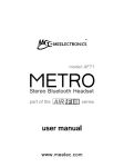 Meelectronics Metro AF71 Specifications