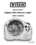 VTech Nighty Nite Nature Light User`s manual