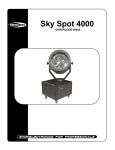 SHOWTEC Sky Spot 4000 Product guide