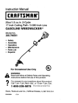 Craftsman 358.796501 Instruction manual