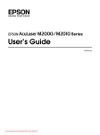 Epson AcuLaser M2010D User`s guide