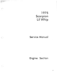 SCORPION 1975 LIL' WHIP Service manual