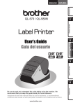 Brother QL 570 - P-Touch B/W Direct Thermal Printer User`s guide