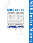 Samson MDR 16 Specifications