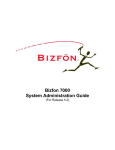 Bizfon 7000 User guide