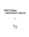 ESI IVX C-Class User`s guide