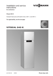 Viessmann VITOCAL 242-G Operating instructions