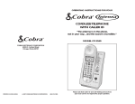 Cobra CP2530 Operating instructions