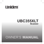 Uniden UBC355XLT Troubleshooting guide