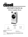 Cissell L36FD30 Owner`s manual
