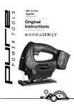 Evolution BATTERY JIGSAW Operating instructions