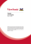 ViewSonic TD2420 User guide