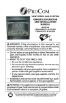 Procom FBD400RTCC-M-HC/MO Installation manual