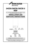 Worcester 35CDi Mk I Technical data