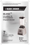 iBLEND™ - Applica Use and Care Manuals