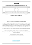 Musical Fidelity A1008 Specifications