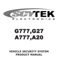 Scytek electronic A20 Product manual
