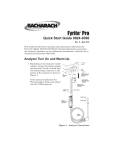 Bacharach Model 100 Instruction manual