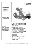 Craftsman 917.255575 Owner`s manual