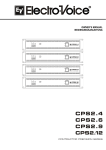 Electro-Voice Contractor Precision CPS2 Owner`s manual