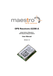 Maestro A2200-A User manual