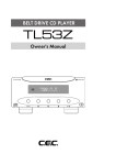 cec TL53Z Owner`s manual