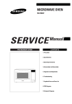 Samsung MG7980W Service manual
