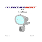Securesight VL1 User`s manual