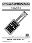 Elenco Electronics TWT-1K Instruction manual