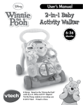 VTech Winnie the Pooh 2-in-1 Baby Activity Walker User`s manual