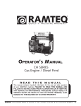 Ramteq BVE Series Operator`s manual