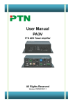 PTN PA3V User manual