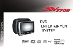 Rosen AV7700 DVD ENTERTAINMENT SYSTEM Specifications