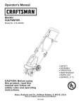 Craftsman 316.292630 Operator`s manual