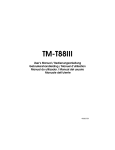 Epson T88IIIP - TM B/W Thermal Line Printer User`s manual