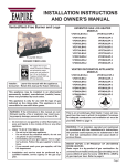 Empire Comfort Systems VFDR24LBP-1 Owner`s manual