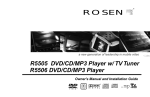 Rosen R5506 Owner`s manual