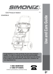 Simoniz 039-8563-8 Operating instructions