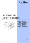 Brother MFC-J410 User`s guide