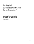ZuniDigital ZG10222 User`s guide