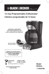 2-Cup Programmable Coffeemaker Cafetera programable de 2 tazas