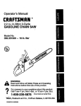 Craftsman 358.351560 Operator`s manual
