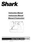 Shark 612C Instruction manual