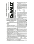 DeWalt DC490 Instruction manual