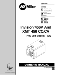 Miller Electric 456 CV Owner`s manual