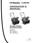 Simplicity 522E Operator`s manual