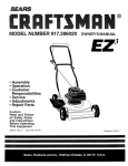 Craftsman 917.386020 Owner`s manual